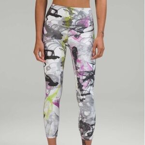 NWT Sz12 lululemon align tights unicorn throwback print  25”